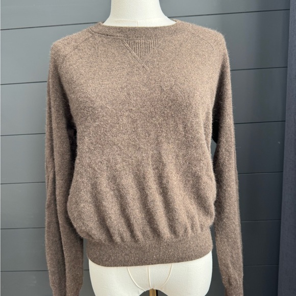 Quince Sweaters - Quince 100% Mongolian Cashmere Soft Brown Crew Neck Sweater size Large